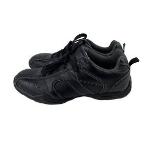 Faded Glory Men's Size 10 Black Lace-up Slip-on Casual Sneakers Shoes